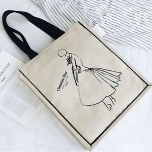 Christian Dior Limited Tote Bag V&A museum London White